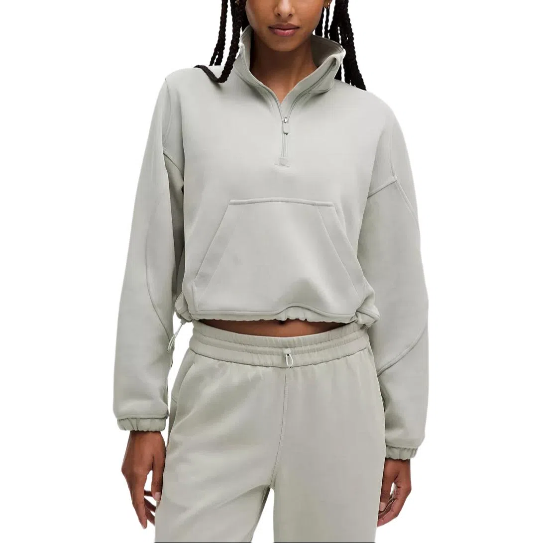 lululemon Brushed Softstreme Half Zip Mohave Brown