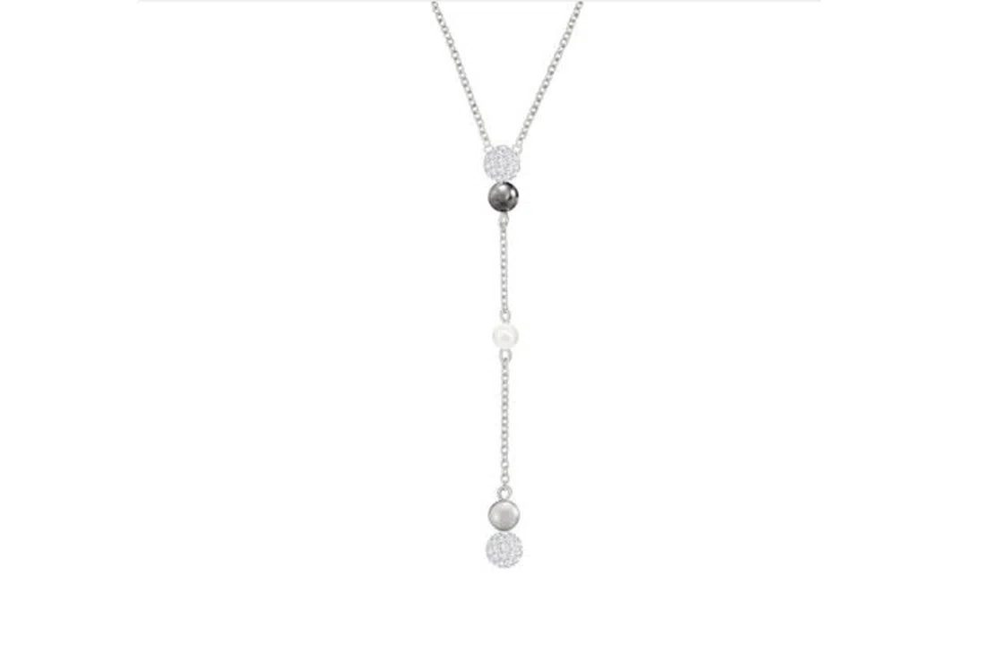 Swarovski Lollipop Y Necklace Platinum Plated