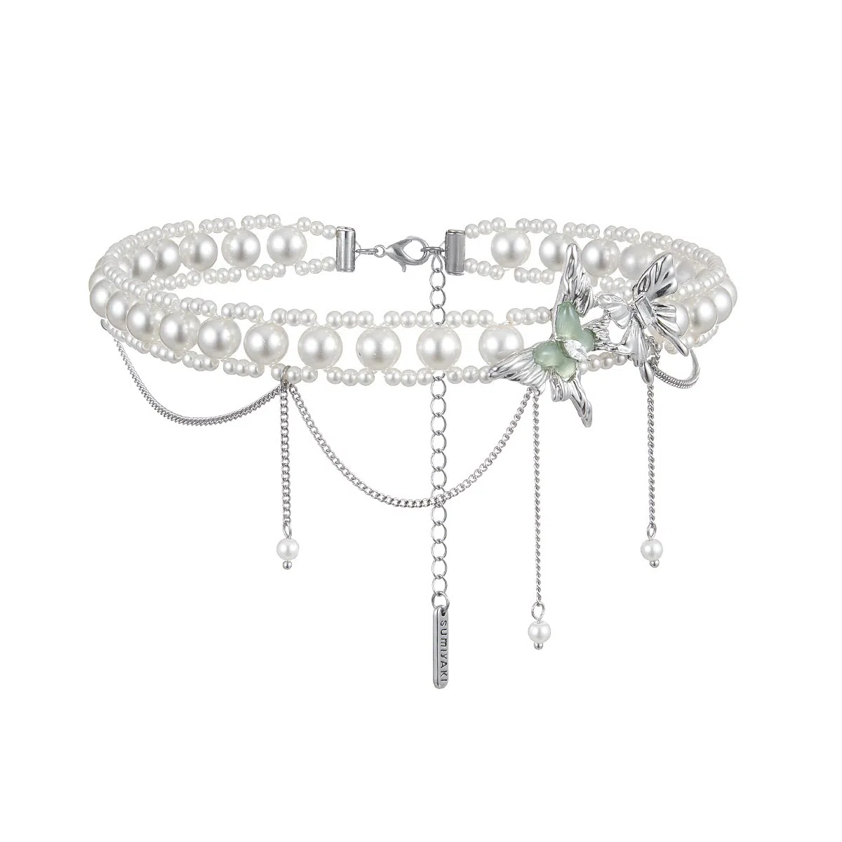 SUMIYAKI Mint Green Pearl Necklace