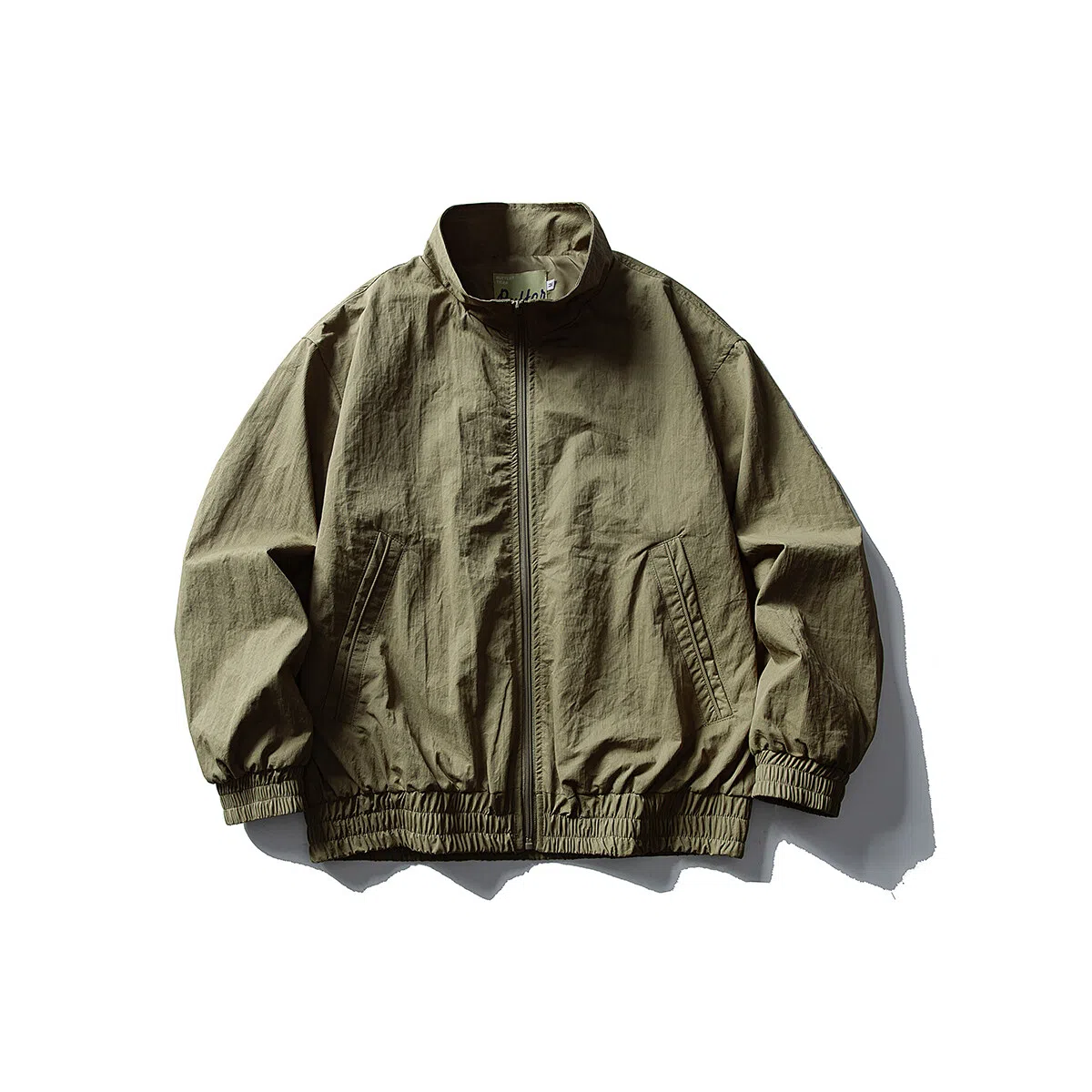 【dme】 潮流复古简约美式纯色立领宽松休闲基础款百搭时尚高品质情侣长袖夹克外套 男女同款