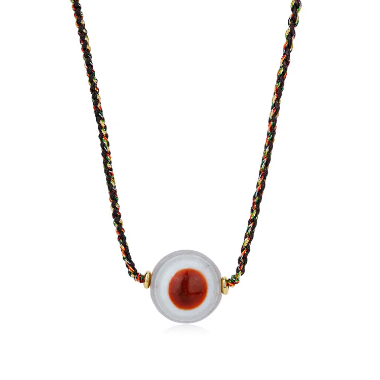 佐卡伊 羊板眼天珠 玛瑙 项链 男女同款情侣款