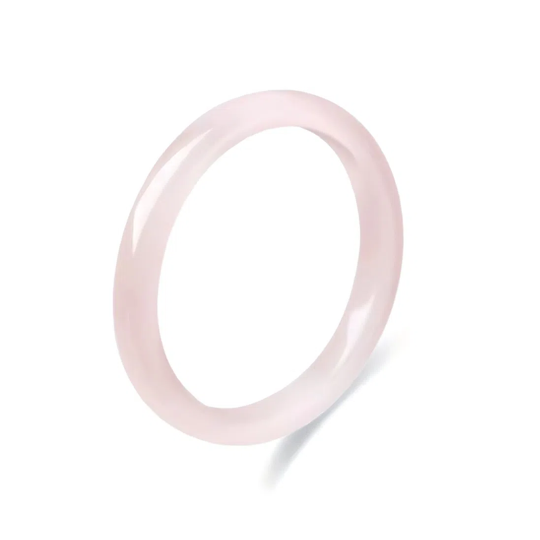 匠锁心玉 白月光猫眼镯子清透新中式精致古风清冷感温润气质显白优雅小众叠戴镯子百搭素圈女友甜蜜浪漫告白好运 琉璃 手镯 男女同款情侣款