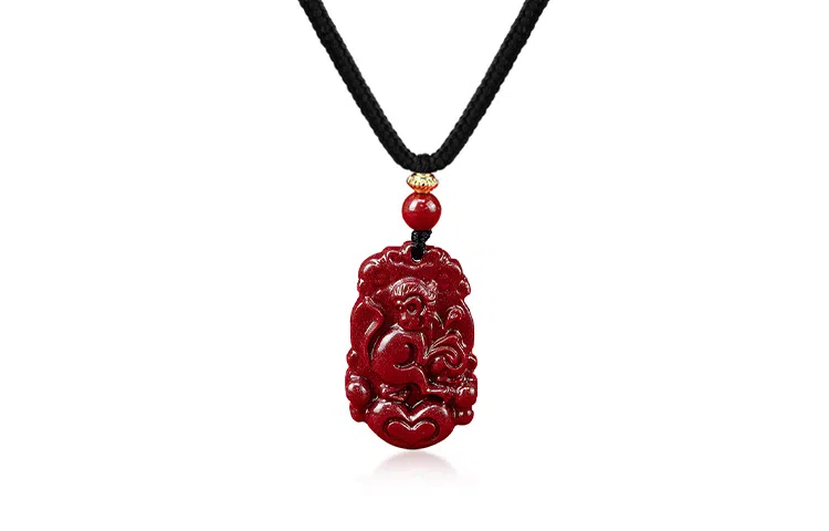 月斐 十二生肖 本命年守护属相生肖 复古国潮 朱砂 项链 男女同款情侣款