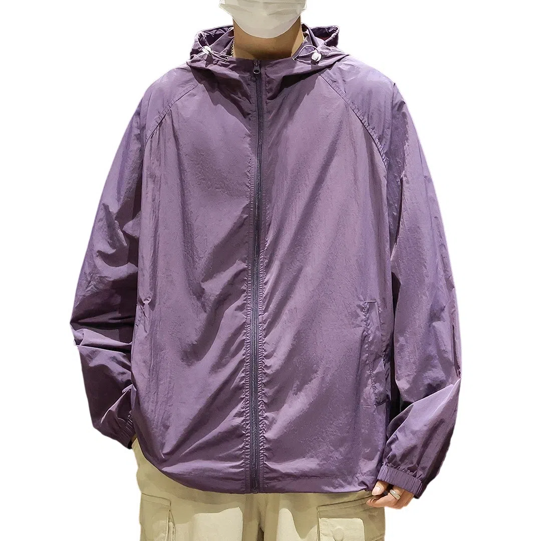 顶峰保罗 无性别主义冰丝防紫外线连帽夹克外套轻薄透气皮肤衣户外运动登山钓鱼防晒服 男女同款