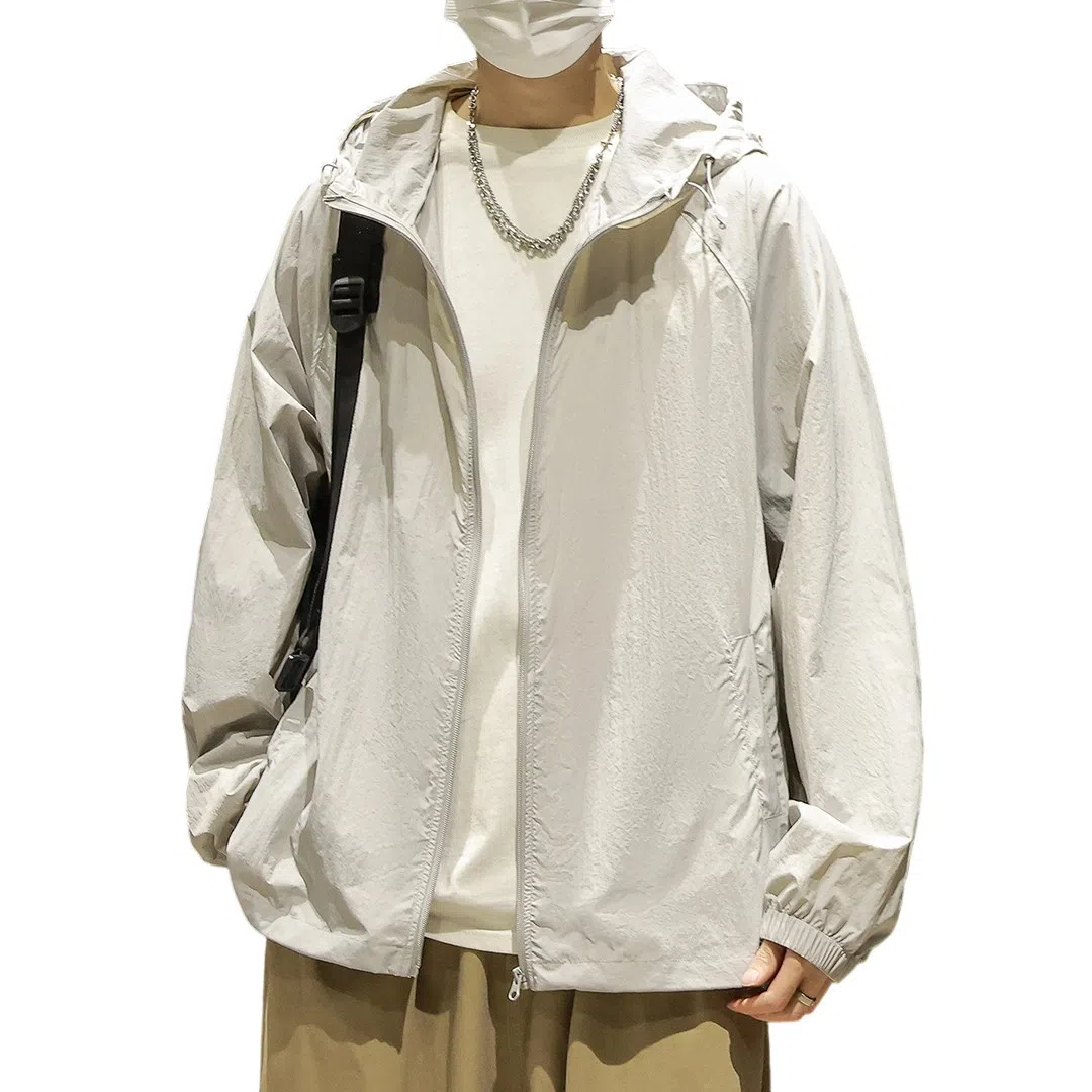 顶峰保罗 无性别主义冰丝防紫外线连帽夹克外套轻薄透气皮肤衣户外运动登山钓鱼防晒服 男女同款