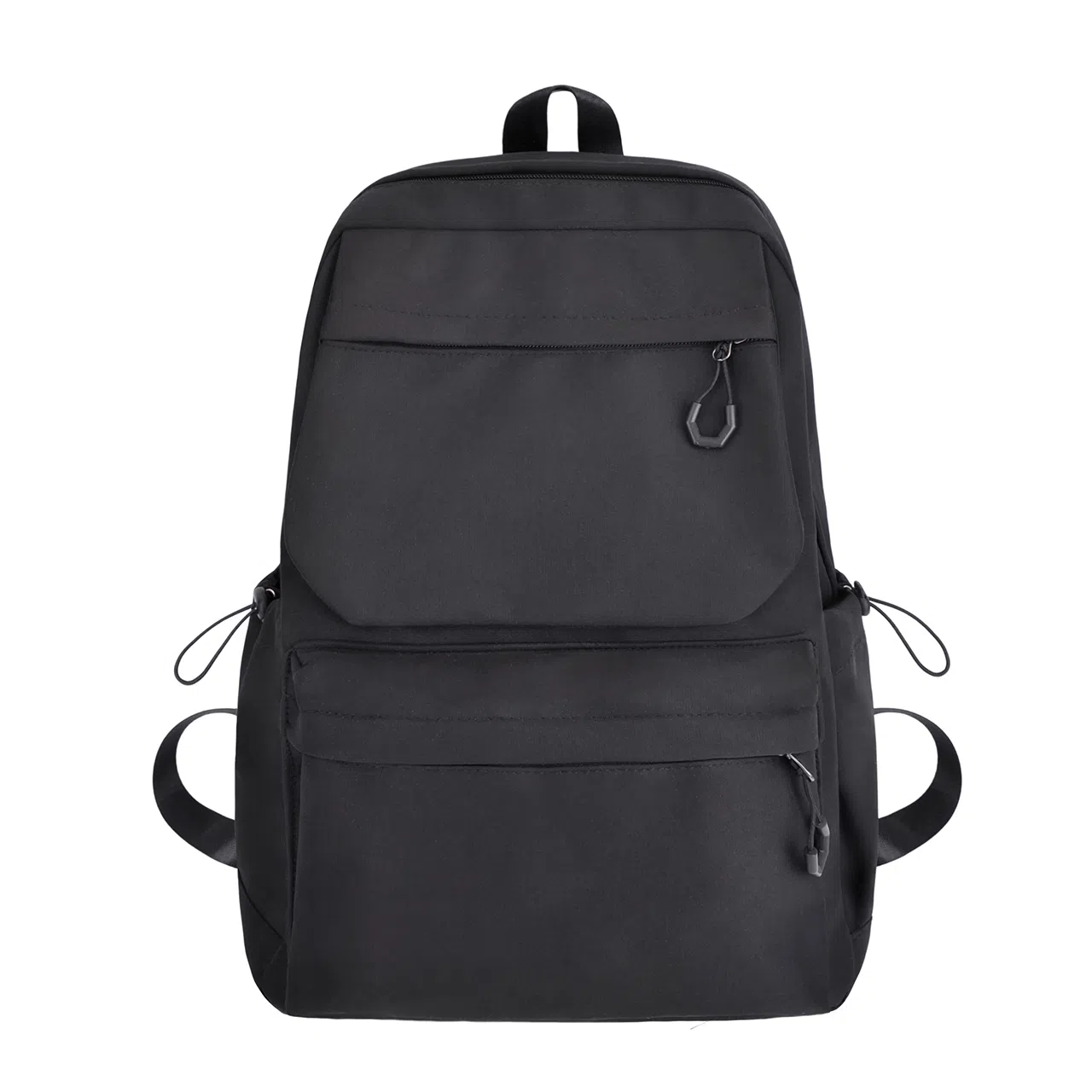 醇龙 超酷简约纯色大容量 尼龙 双肩包 男女同款情侣款 白色/灰色/黑色/黄色