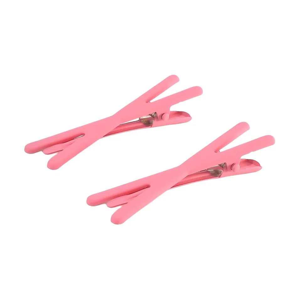 希铃 甜心彩色交叉侧边刘海 亚克力 发夹 女款