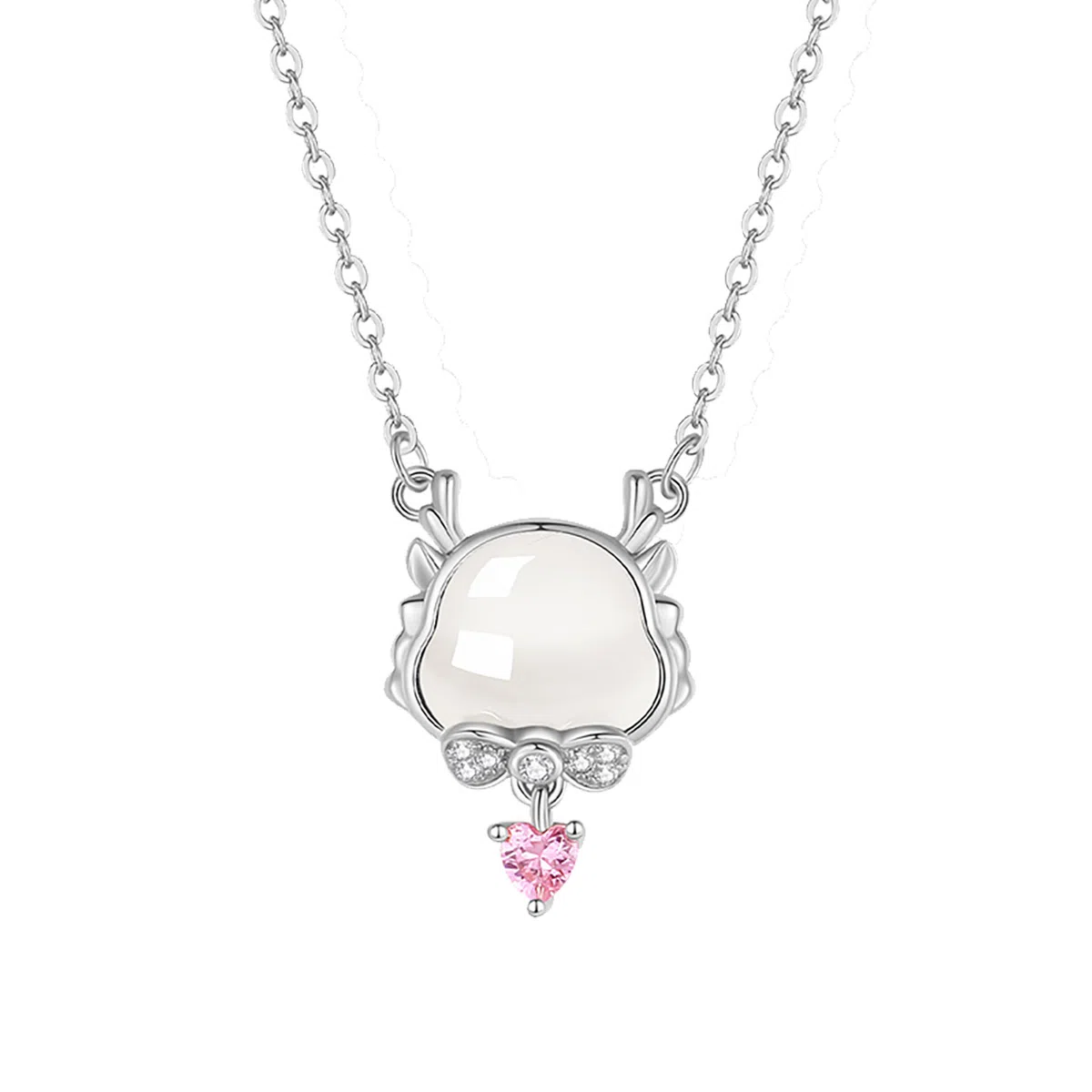 秦福炫 如意祥龙龙年设计小众设计高级感国潮复古锁骨链 玉髓 项链 女款