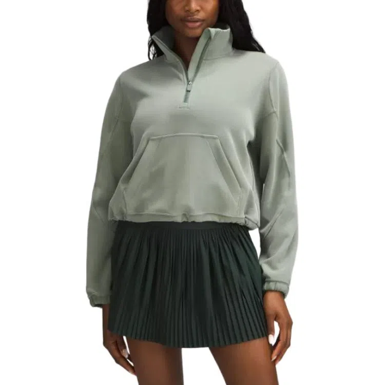 lululemon Brushed Softstreme Half Zip Mohave Brown