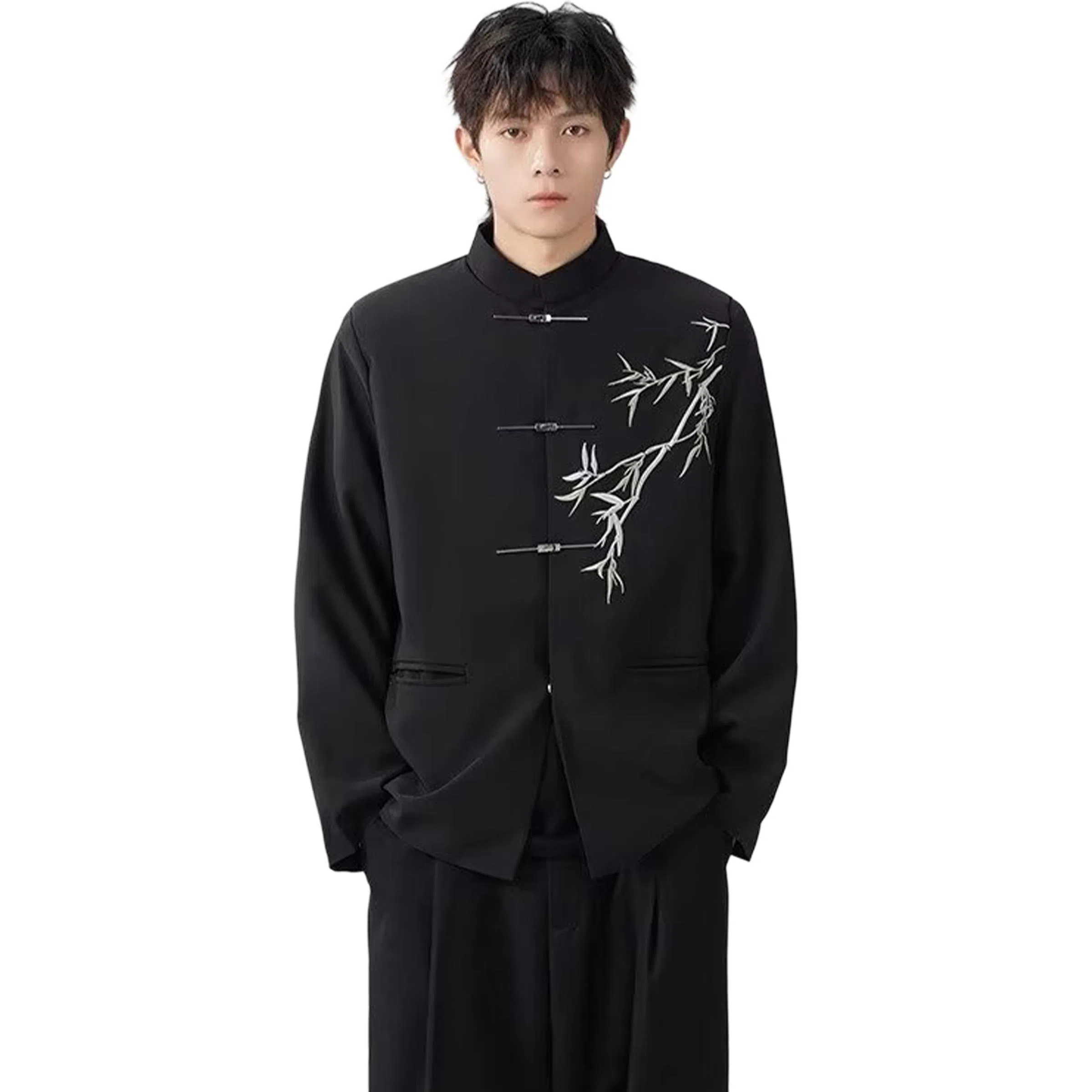 Zhongshi Bamboo Embroidery Blazer