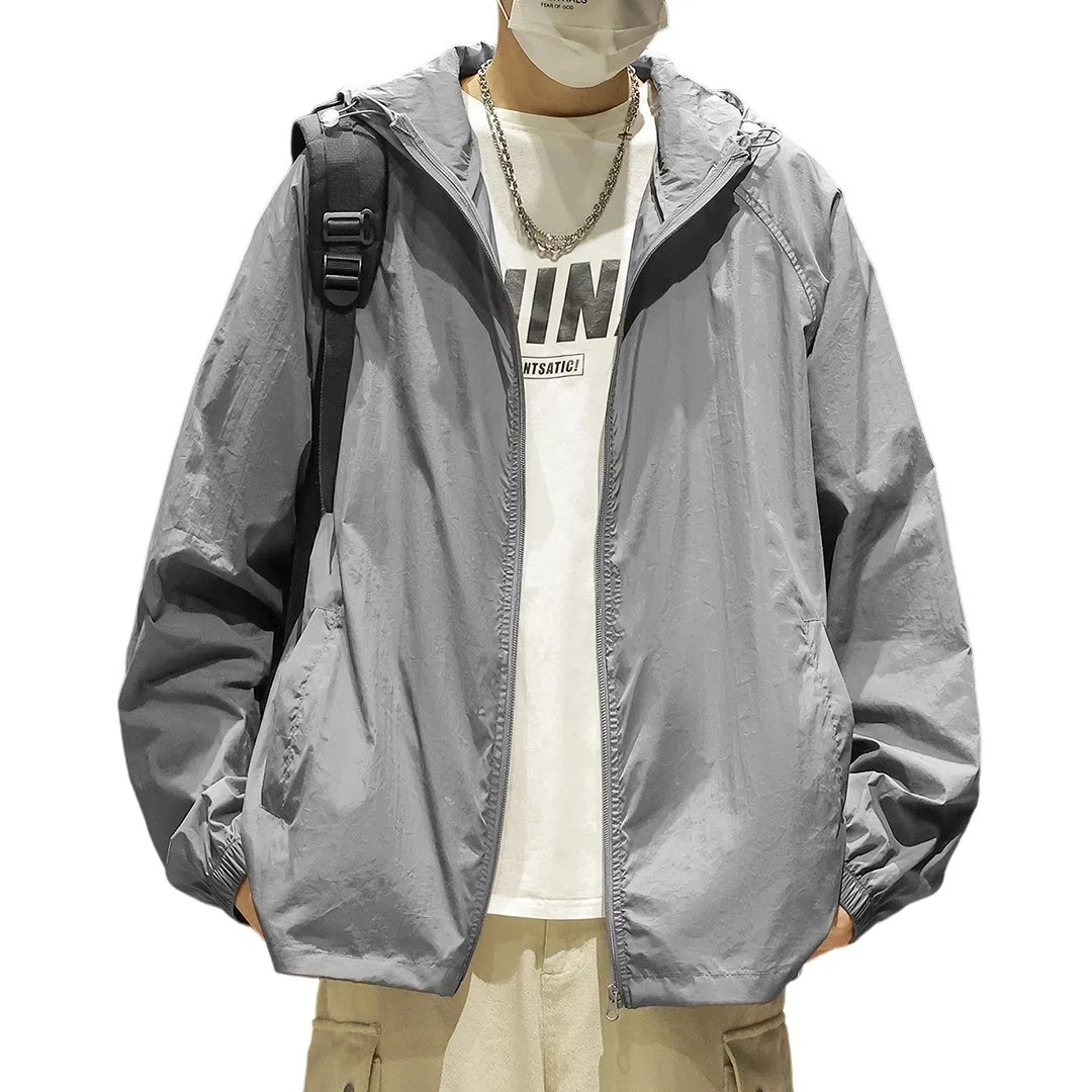 顶峰保罗 无性别主义冰丝防紫外线连帽夹克外套轻薄透气皮肤衣户外运动登山钓鱼防晒服 男女同款