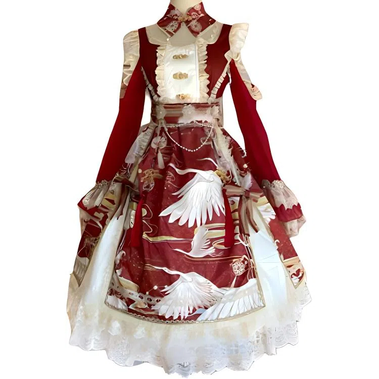 豹了个猫 印花舒适简约萝莉装 女款