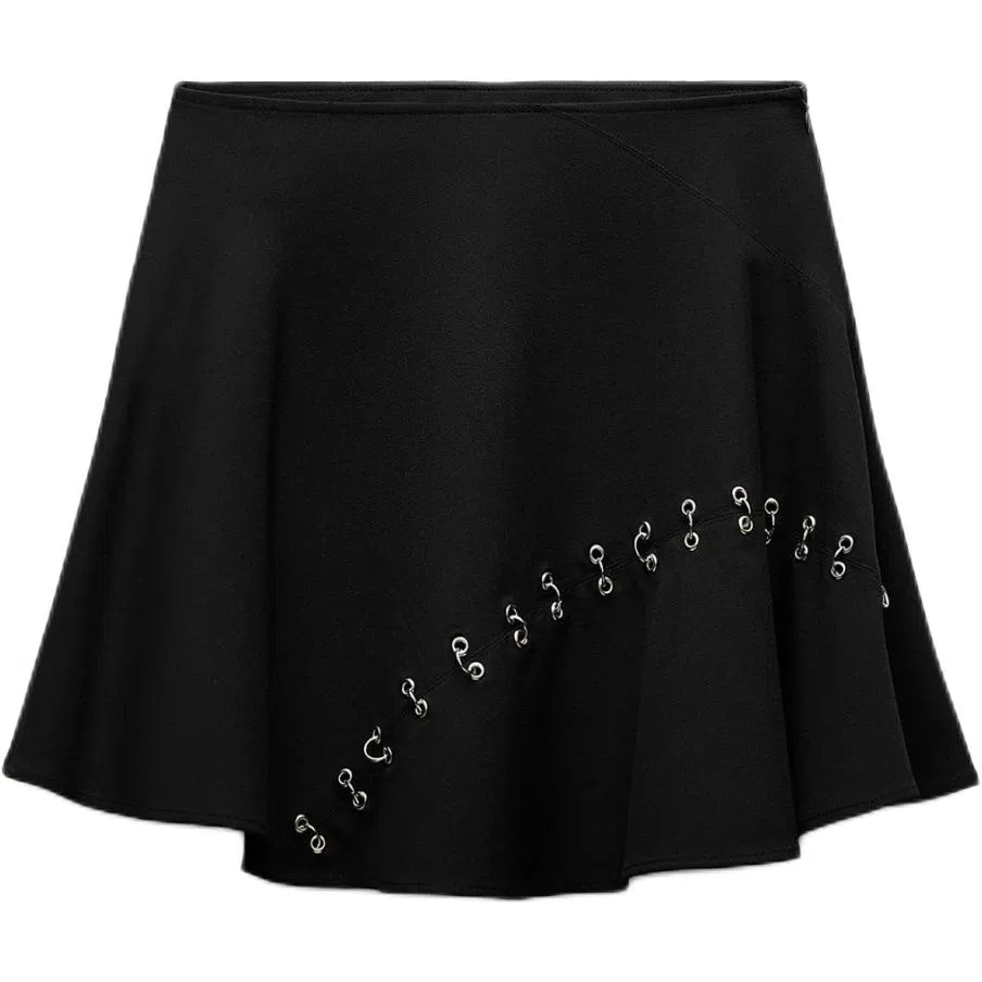 ZARA ZW Mid-Rise Flared Skirt