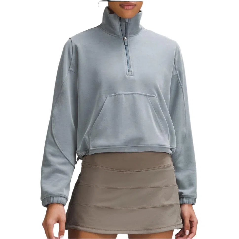 lululemon Brushed Softstreme Half Zip Mohave Brown