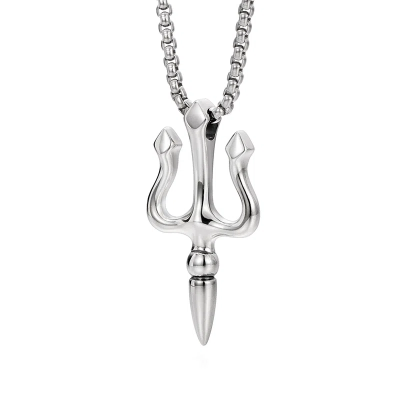 IDEAGEMER Trident Necklace 925 Silver