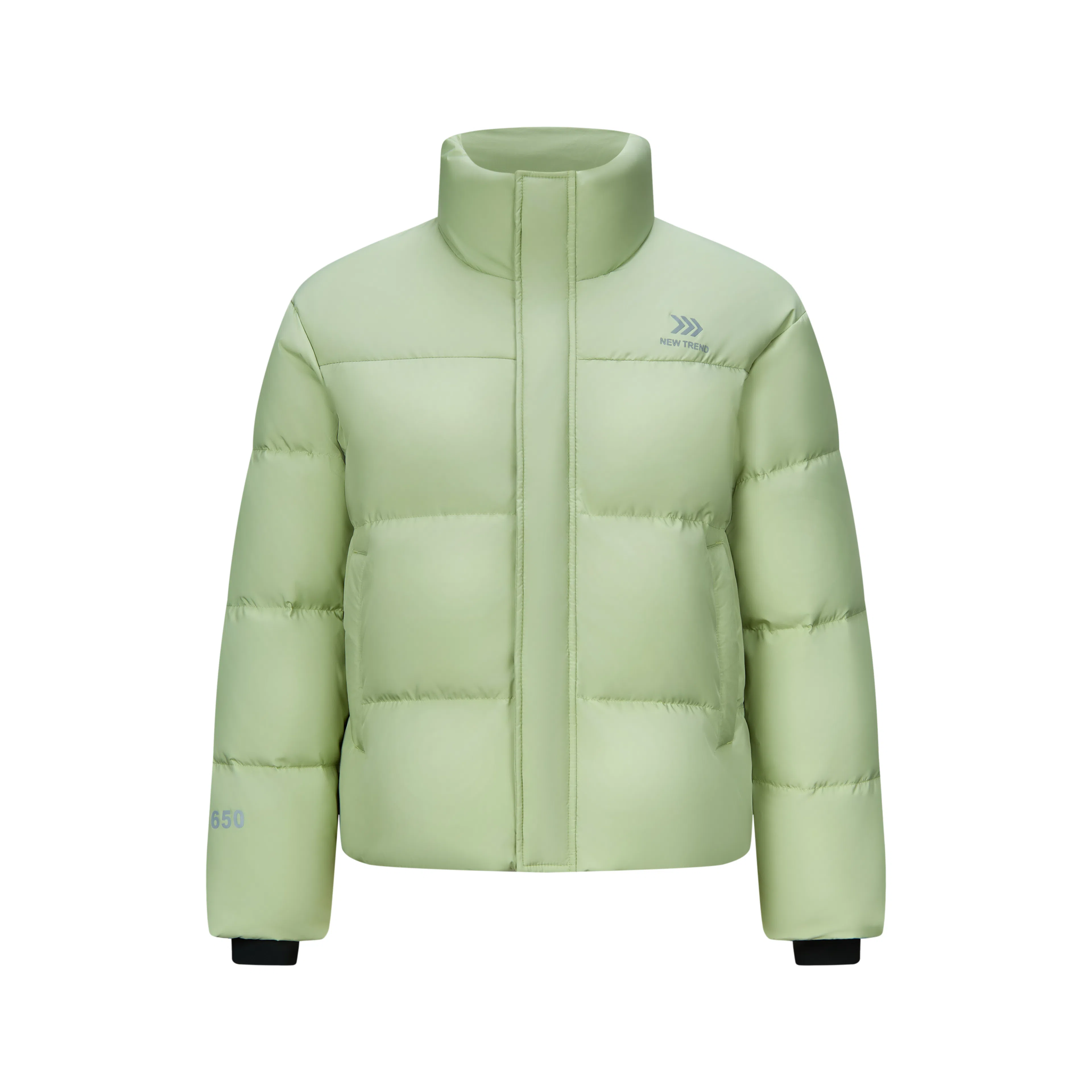 鸭鸭 加厚纯色立领短款羽绒服 女款