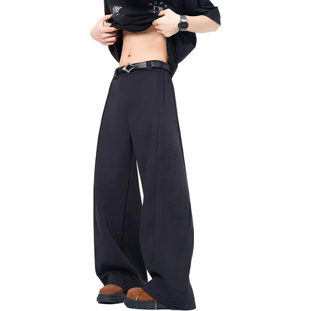 颂希尔 宽松休闲垂感高级西装裤 男女同款