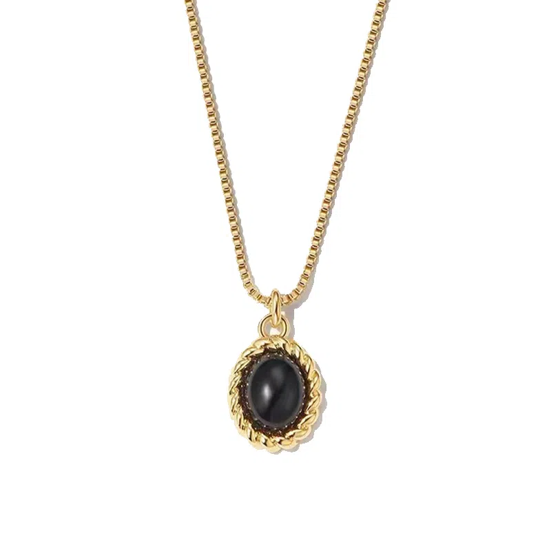 韵系 美拉德轻奢小众 玻璃 项链 女款