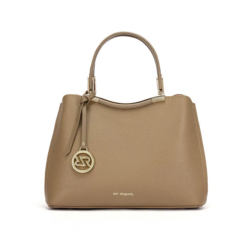 红蜻蜓 气质百搭 牛皮革拼合成革 手提包 中号 女款 多色