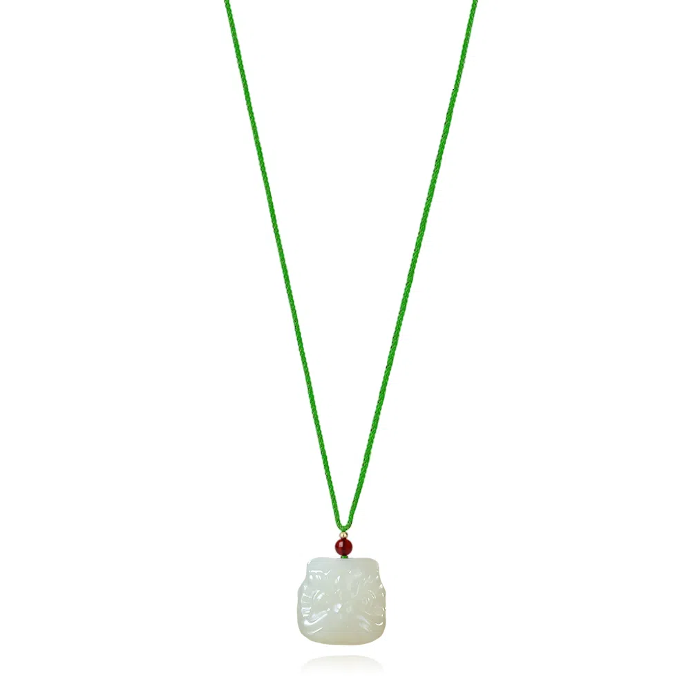 希遇 醒狮护莲 中式  通勤时尚温柔精美 星月菩提 项链 男女同款情侣款