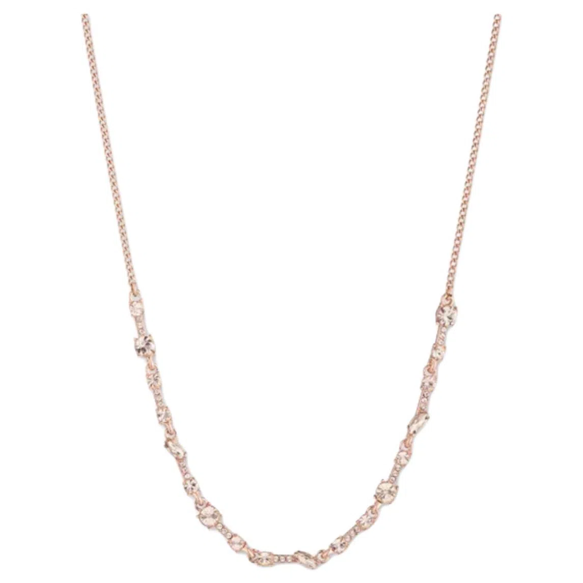 纪梵希 原创设计 水晶 金属 玻璃 项链 男女同款情侣款 玫瑰金色