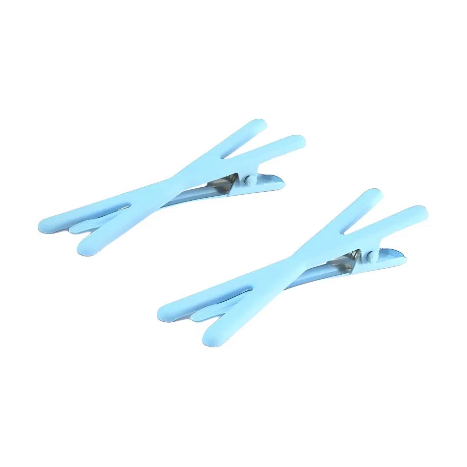 希铃 甜心彩色交叉侧边刘海 亚克力 发夹 女款