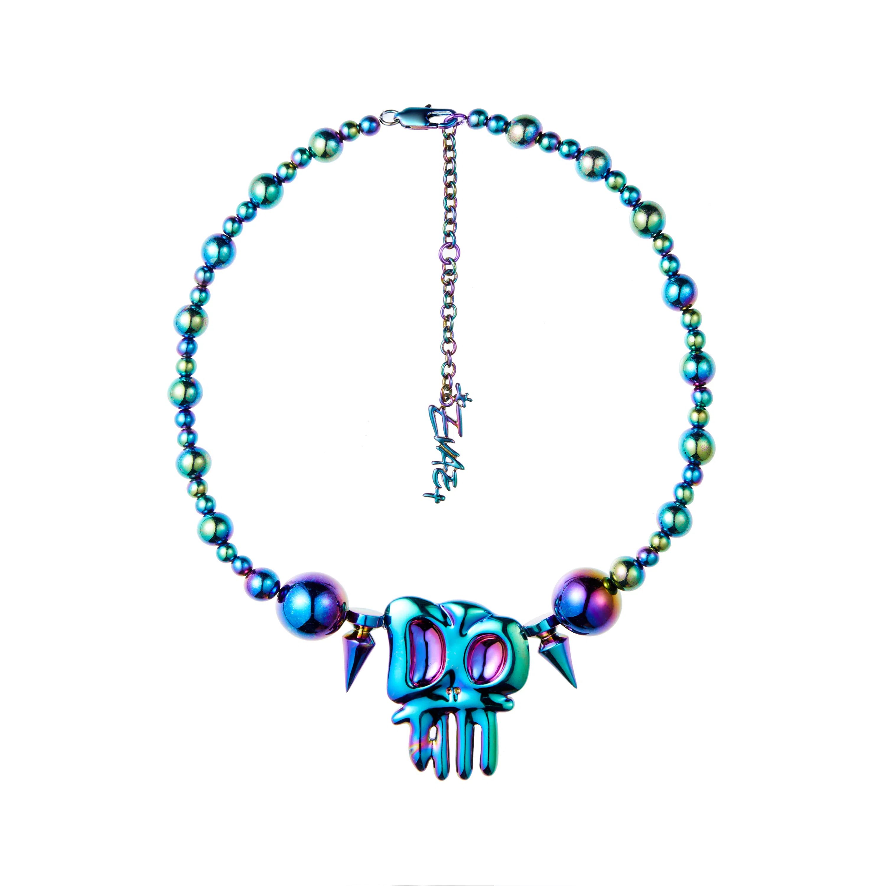 EVAE+MOB Cosmic Candy Skull Necklace