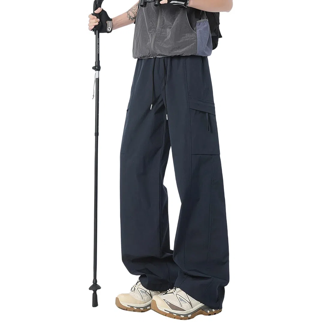 顶峰保罗 美式工装裤直筒阔腿裤多口袋机能速干凉感亲肤透气休闲裤 男女同款