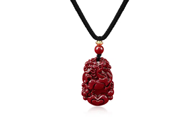月斐 十二生肖 本命年守护属相生肖 复古国潮 朱砂 项链 男女同款情侣款