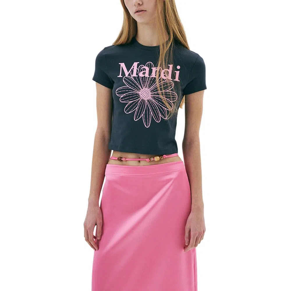 Mardi Mercredi FlowerMardi Charcoal Pink