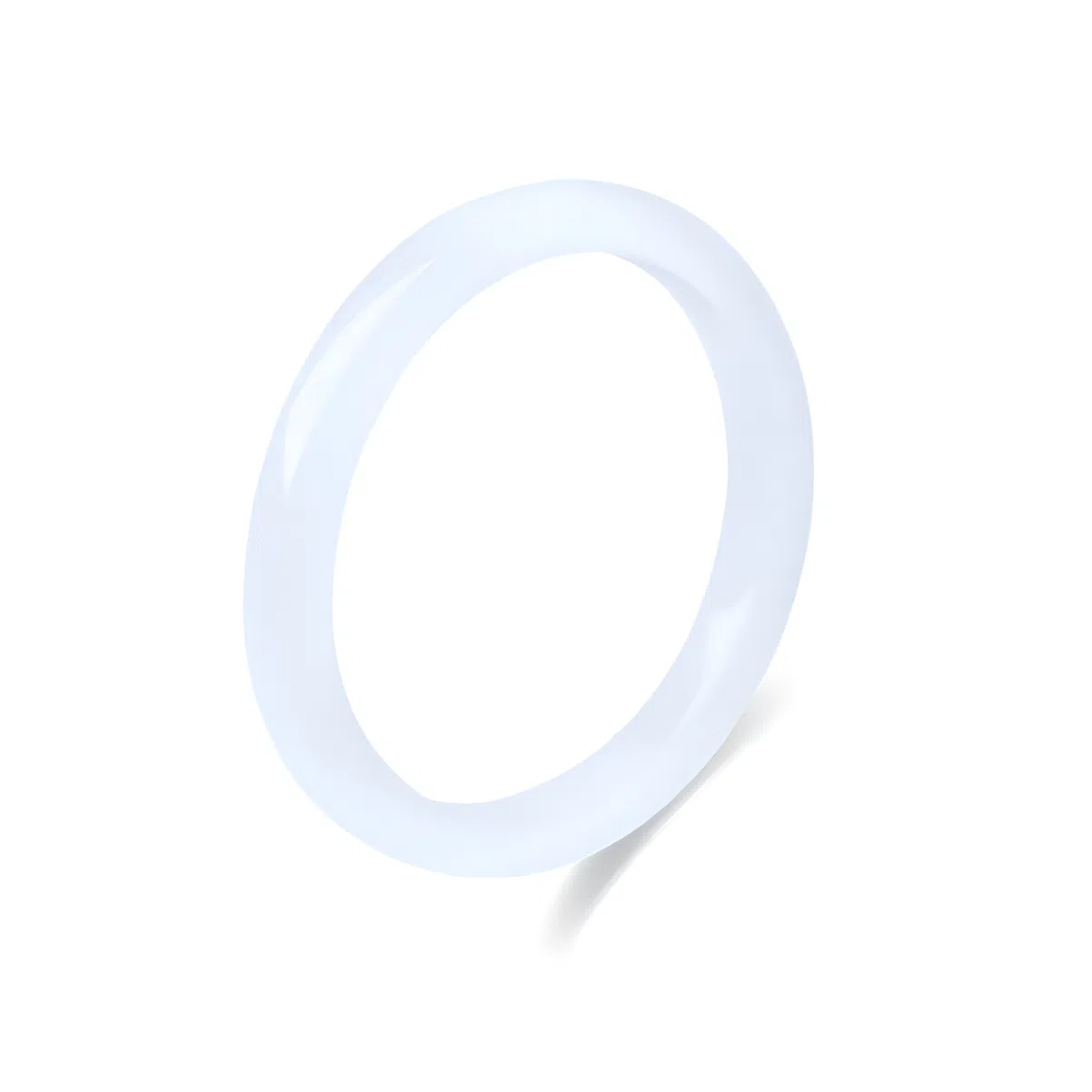 匠锁心玉 白月光猫眼镯子清透新中式精致古风清冷感温润气质显白优雅小众叠戴镯子百搭素圈女友甜蜜浪漫告白好运 琉璃 手镯 男女同款情侣款