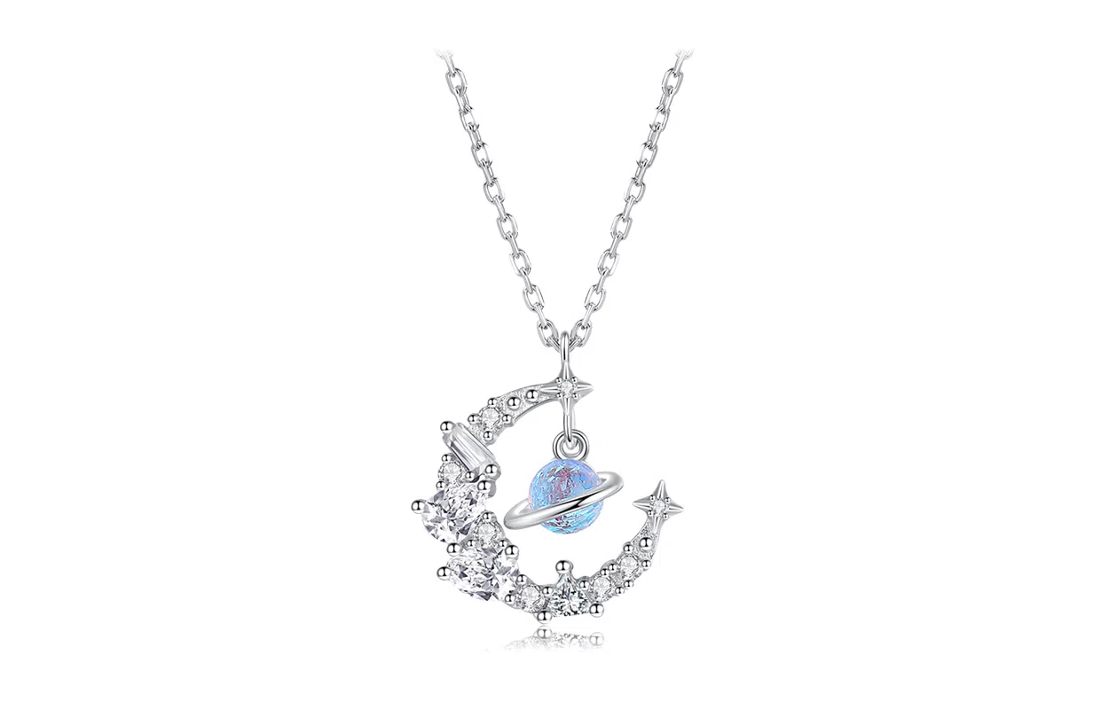 WANLIACC Fantasy Planet Necklace S925 Silver