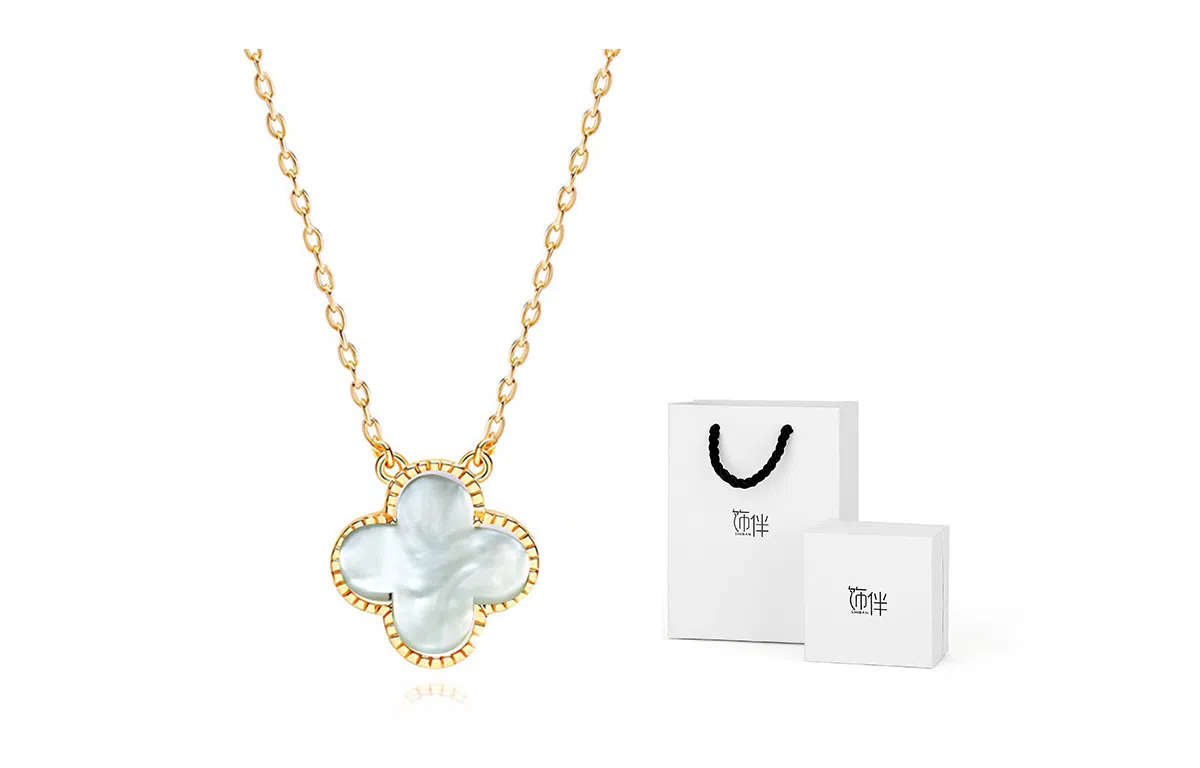 饰伴 小众四叶草 幸运草潮流 项链 女款