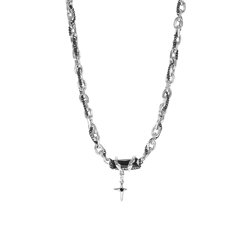 琅风 嘻哈时尚暗黑骑士潮酷 钛钢 项链 男款