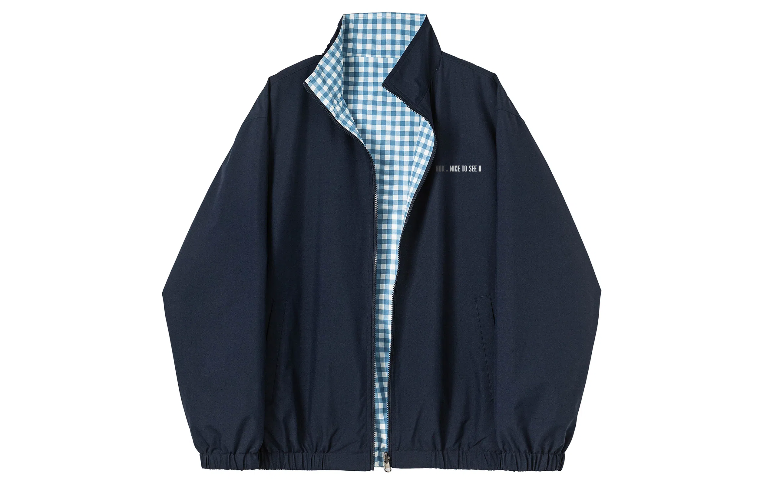 王者荣耀 美式高街两面穿格子立领外套宽松舒适青少年高颜值休闲百搭时尚夹克衫 男女同款