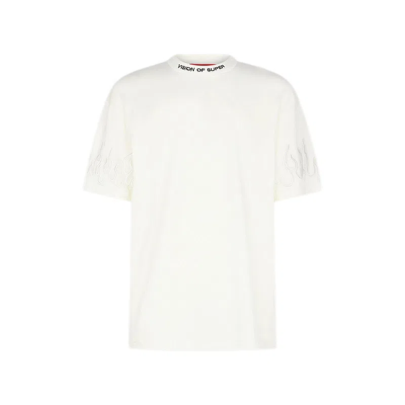 Vision of Super Flame Print T-Shirt White