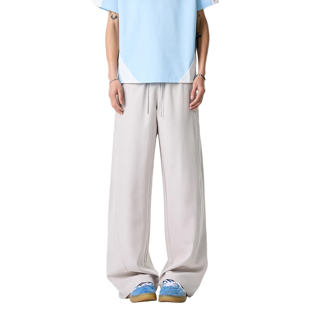 北极绒 美式垂感高级感速干裤宽松直筒休闲裤 男款