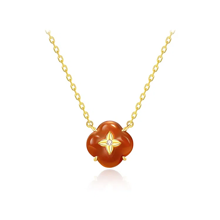 FANCI Heart Persimmon Necklace
