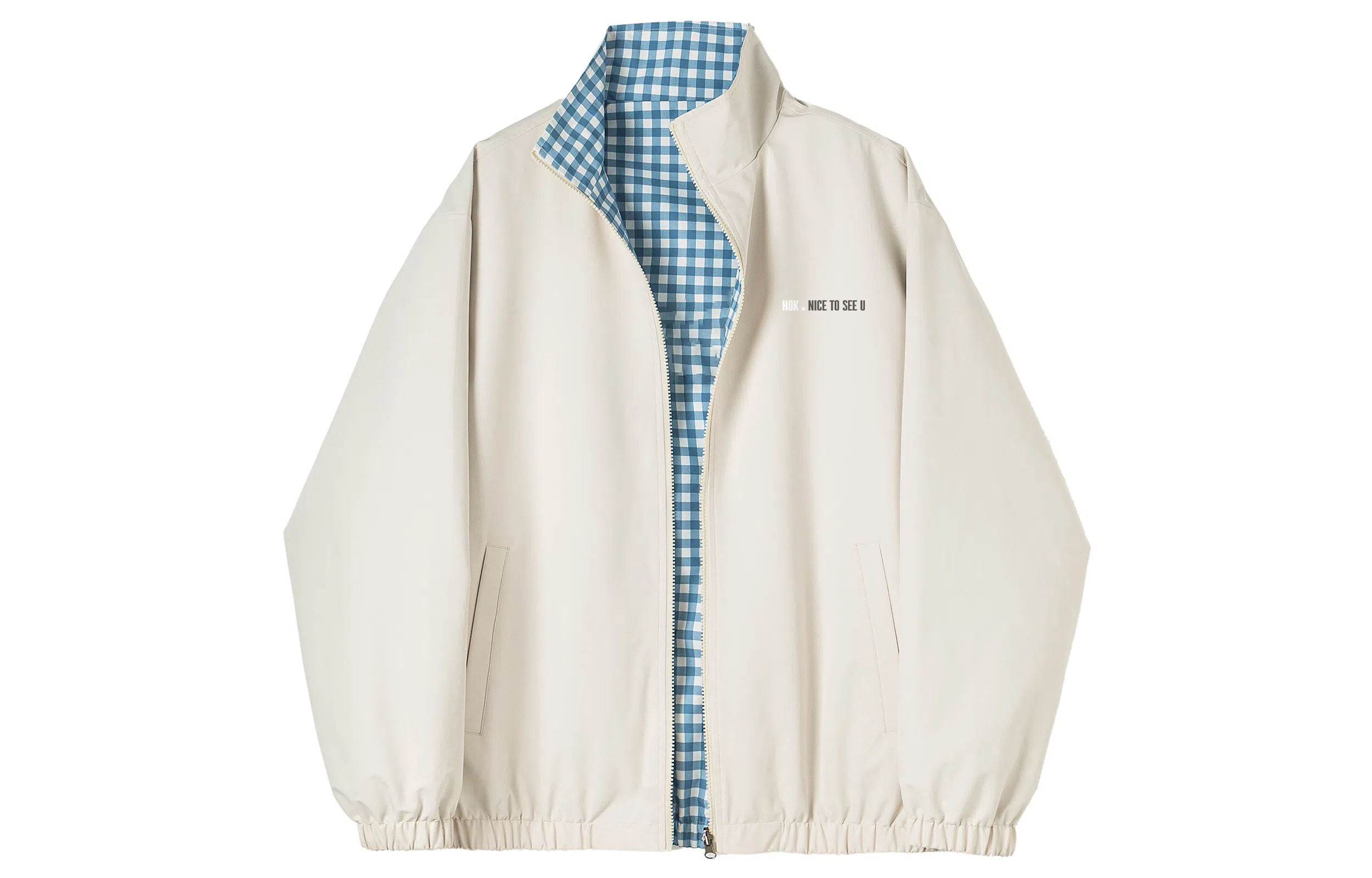 王者荣耀 美式高街两面穿格子立领外套宽松舒适青少年高颜值休闲百搭时尚夹克衫 男女同款