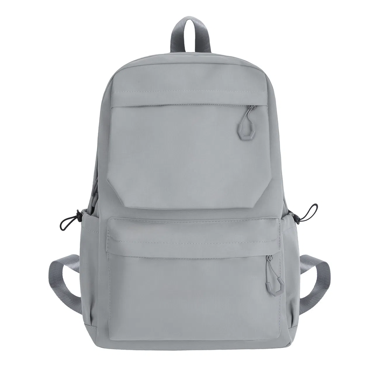 醇龙 超酷简约纯色大容量 尼龙 双肩包 男女同款情侣款 白色/灰色/黑色/黄色