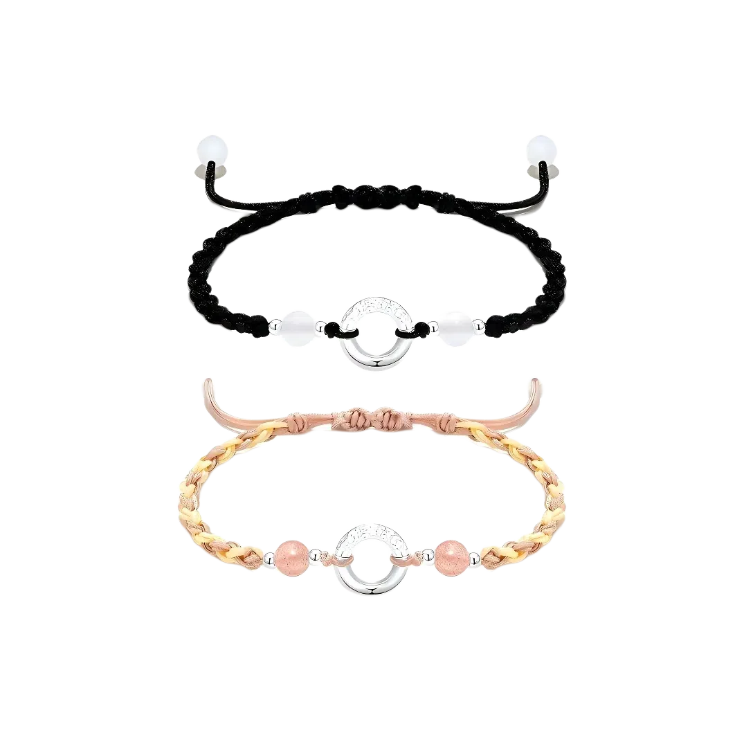 【S999足银平安扣】 色菲尔 新中式祥云转运珠 小众设计国潮顺遂幸运日常通勤出行约会百搭可调节手饰#好运玄学 编绳 手绳 男女同款情侣款