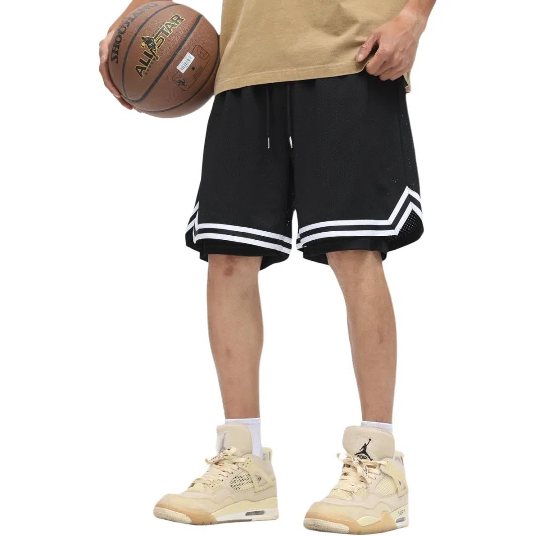 物质公式 美式复古街头风冰丝透气网孔设计自带内衬防走光柔软舒适痞帅炸街百搭篮球裤 男女同款