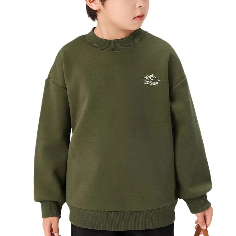 左西 套头加绒保暖休闲卫衣 儿童款