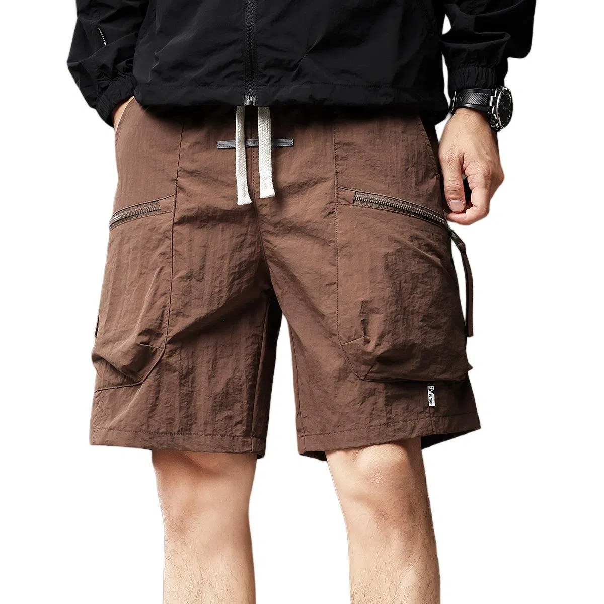 贵色 潮流舒适直筒休闲百搭五分工装短裤 男女同款