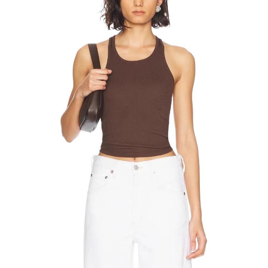 Alexander Wang SS25 Chocolate Tank Top