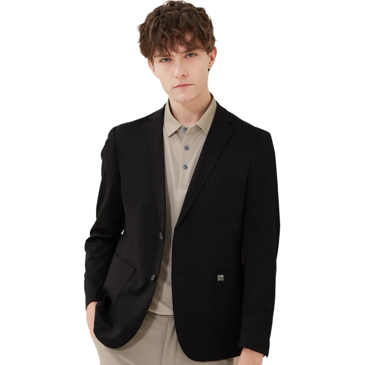 红豆 简约时尚休闲易打理西装 男款 黑