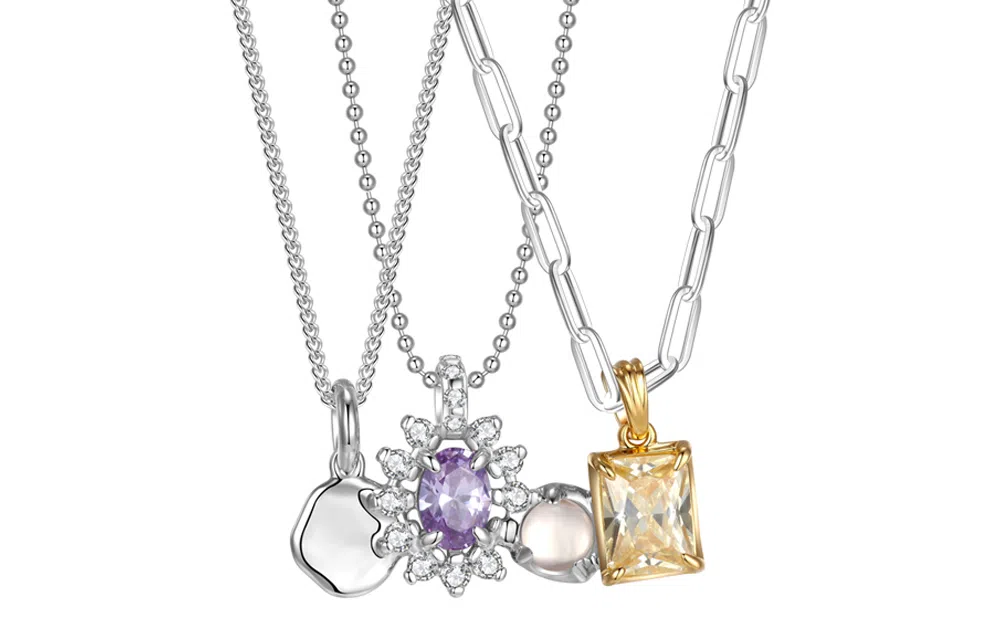 YVMIN Ripples Series S925 Silver Necklace