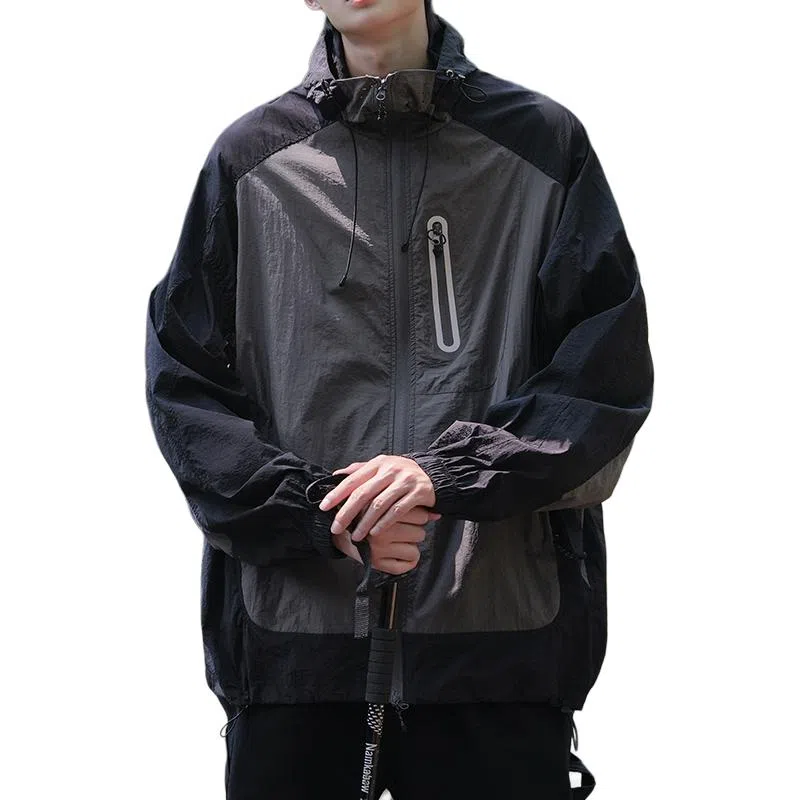 MORii Casual Zip Colorblock Jacket