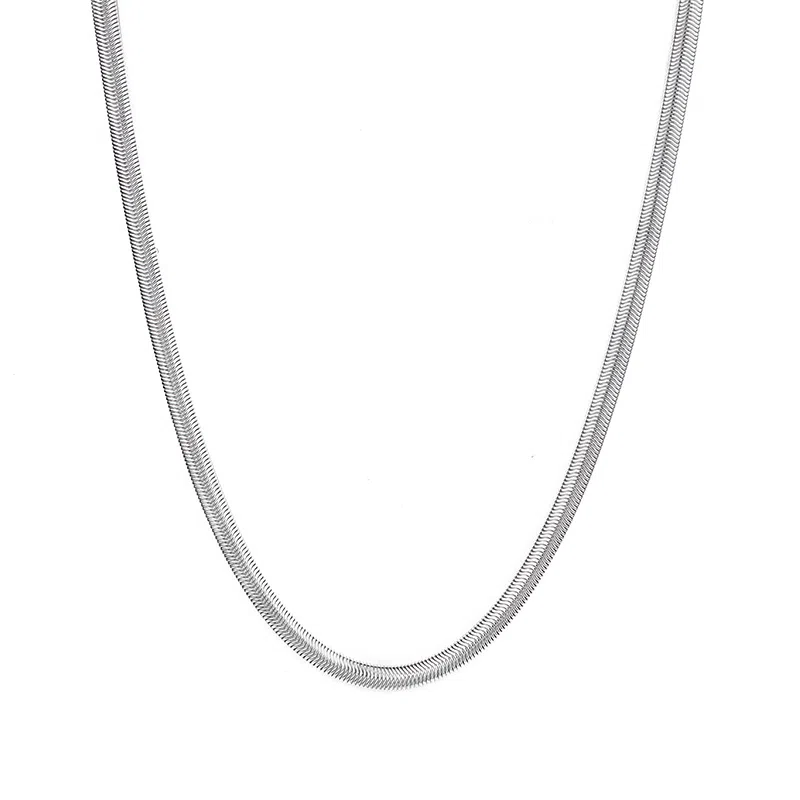 IDEAGEMER Snake Bone Chain Necklace