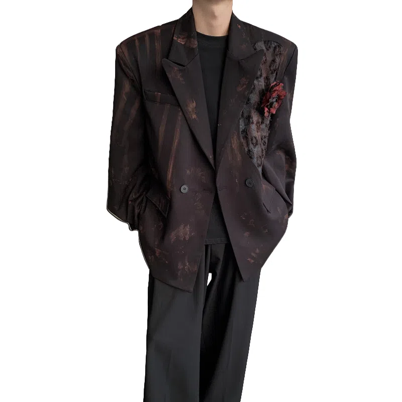 American Streetwear Night Rose Blazer